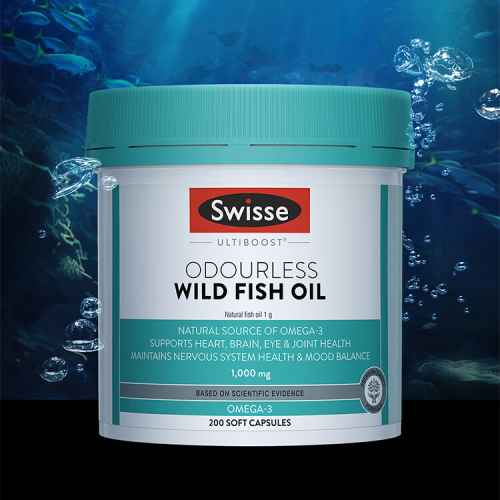 Swisse Wild Fish Oil Omega 3 Supplements for Women and Men